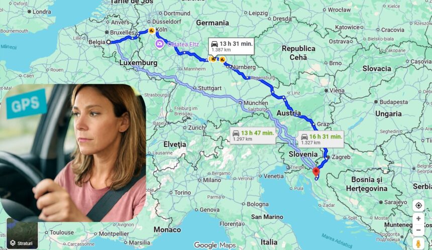 O eroare a GPS-ului a făcut ca o femeie să parcurgă 1.445 km în loc de 61 km. 51 59131491
