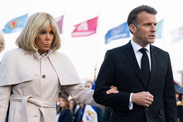 not up to standard macron criticises trump after comments about his marriage 69ce5f179e870