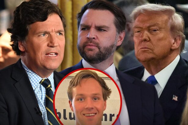 tucker carlsons son leaves j d vances office as trump attacks continue 69e531004863d