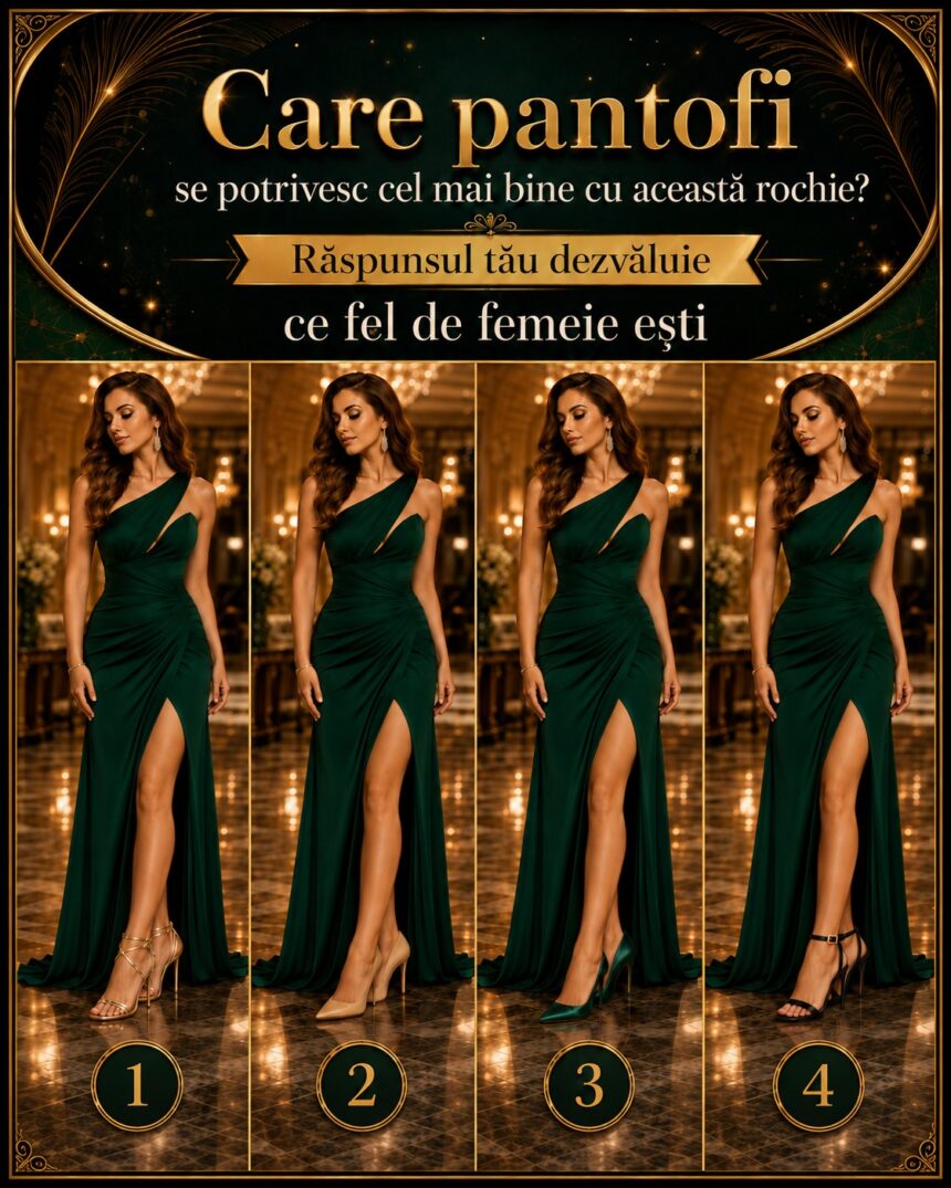 Care pantofi se potrivesc cel mai bine cu această rochie? Alegerea ta dezvăluie ce fel de femeie ești 51 692526457