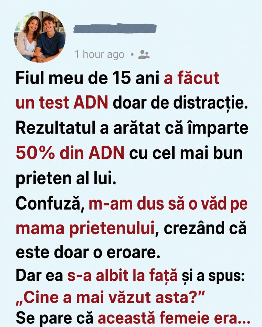 Fiul meu a făcut un test ADN de distracție, iar ce am aflat mi-a schimbat viața 51 707714645