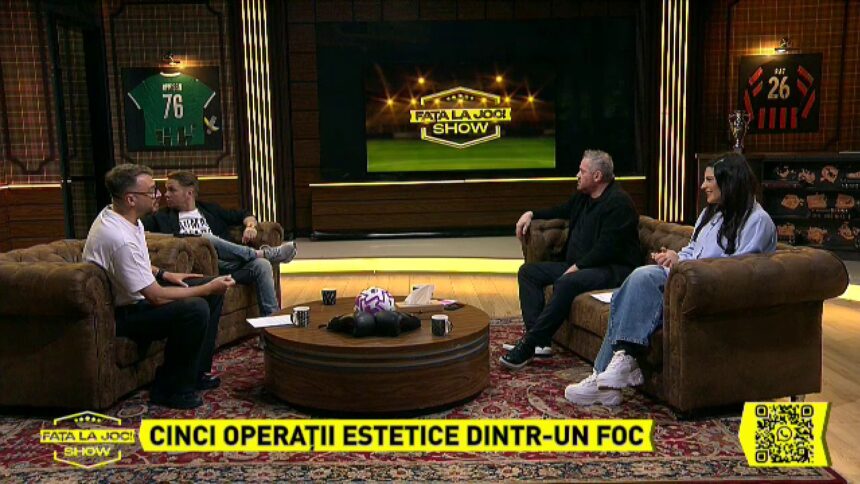 Ioana State și Codin Maticiuc fac ironii despre Rapid în emisiunea Fața la Joc 51 live video fata la joc acum la pro tv si voyo ioana state si codin maticiuc in platoul emisiunii ironii la adresa rapidului 6a0069168d153