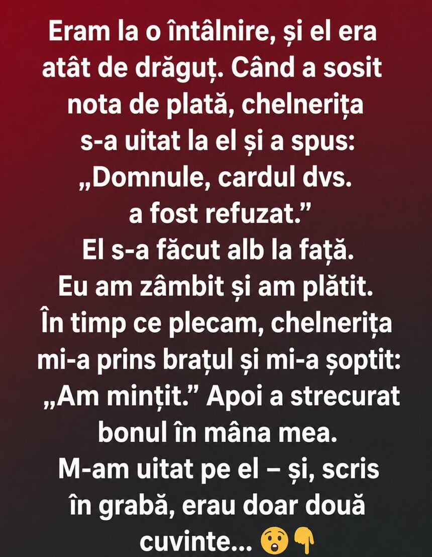 Două cuvinte scrise pe un bon au schimbat totul 51 721387163