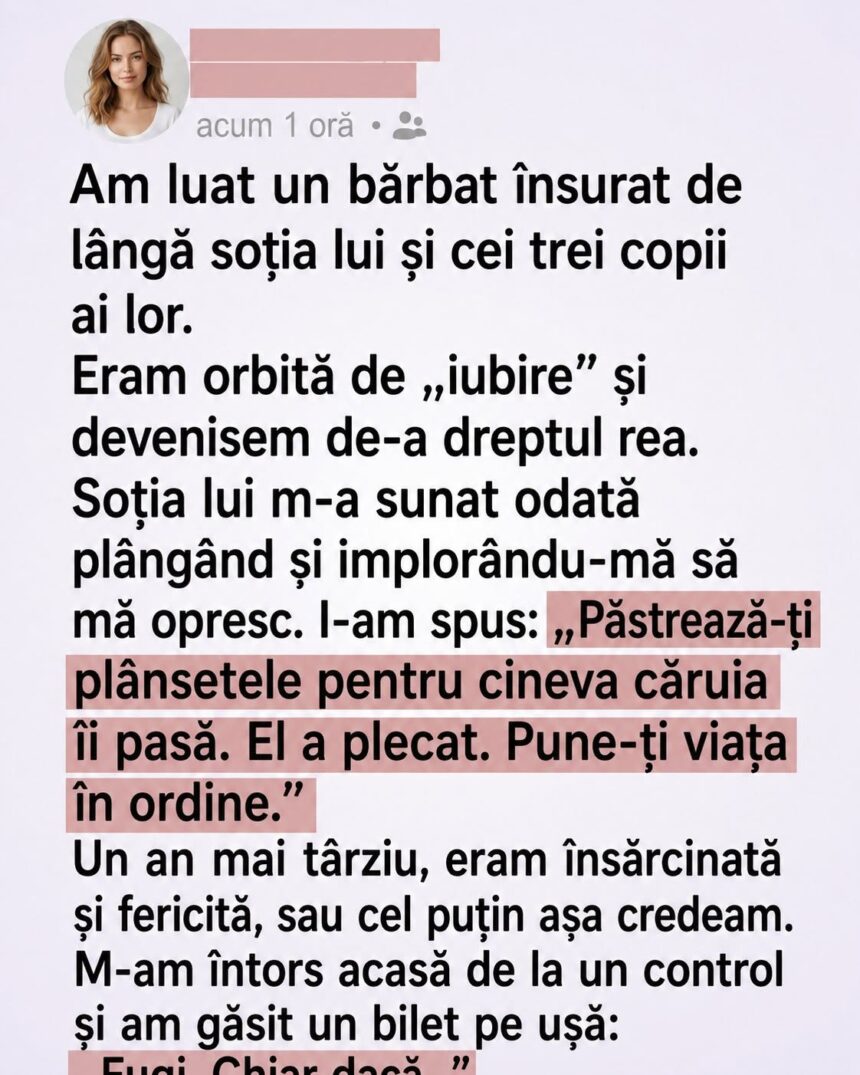Am luat un bărbat însurat de lângă familia lui. Un an mai târziu, soția pe care am rănit-o mi-a salvat viața 51 733209111