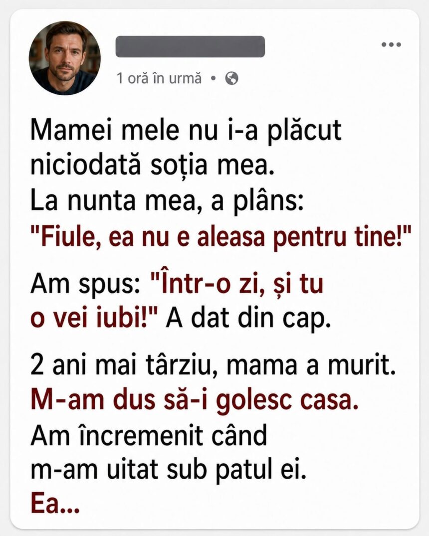 Mama nu a acceptat-o niciodată pe Ruxandra. 51 756038333