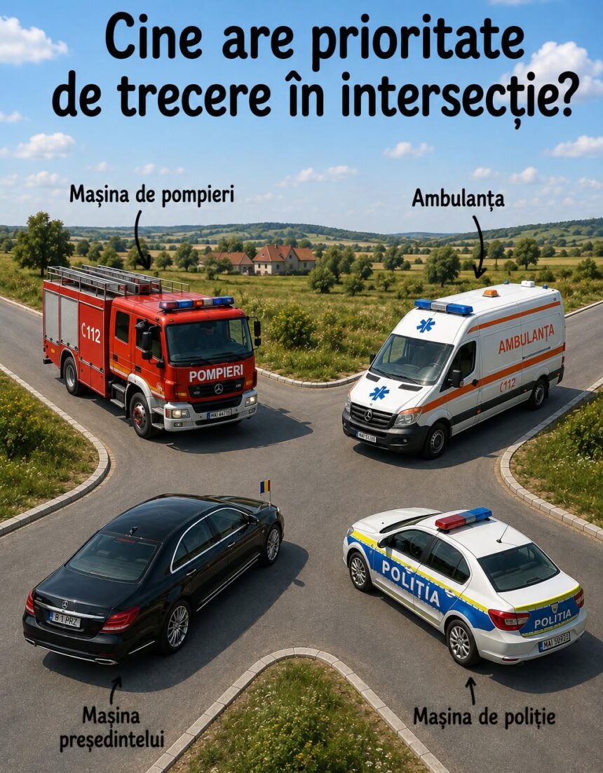Cine are prioritate de trecere în intersecție? Imaginea pare simplă, dar regula îi poate surprinde pe mulți 51 78956510