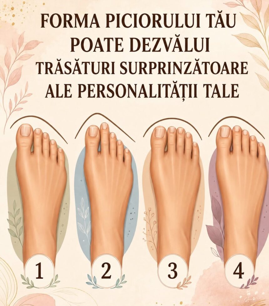 Ce poate spune forma piciorului despre tine? Alege varianta care seamănă cel mai mult cu a ta 51 789581195