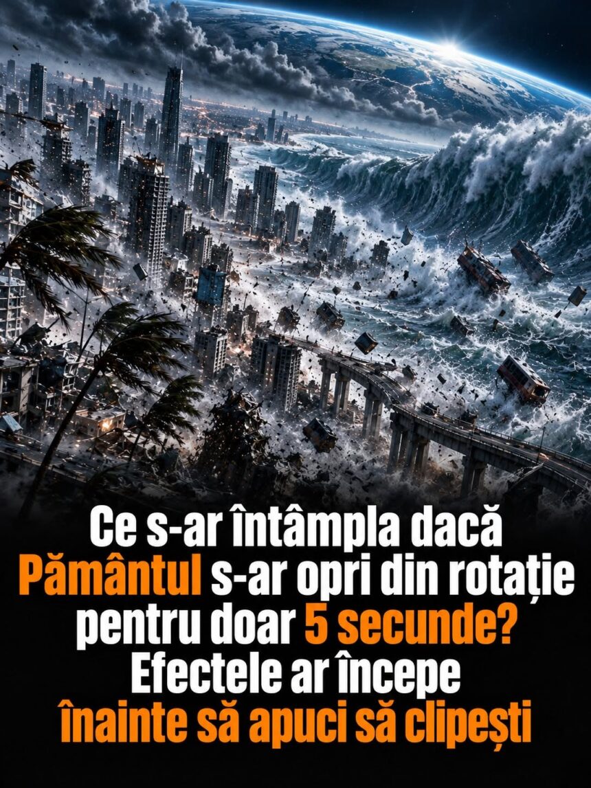 Ce s-ar întâmpla dacă Pământul s-ar opri din rotație pentru doar 5 secunde? Efectele ar începe înainte să apuci să clipești 51 79291542