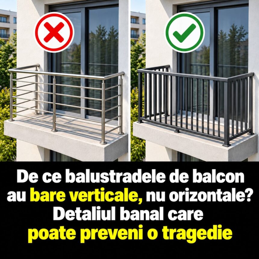 De ce balustradele de balcon au bare verticale, nu orizontale? Detaliul banal care poate preveni o tragedie 51 793144417
