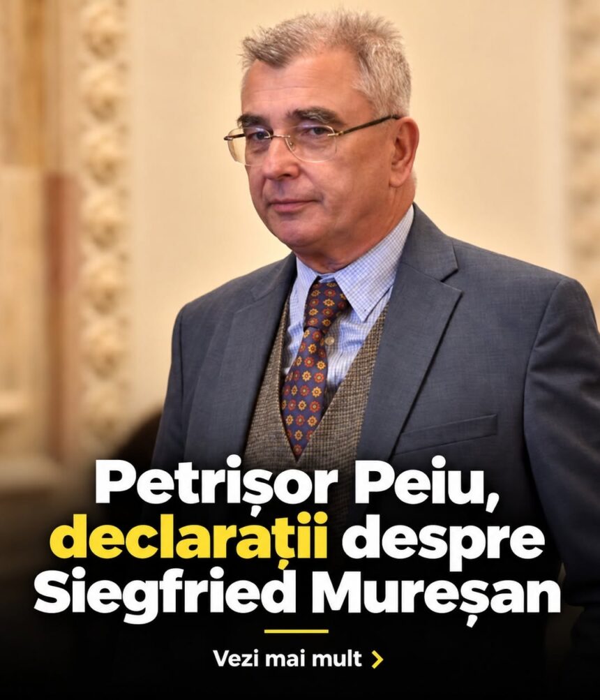 Petrișor Peiu spune că Siegfried Mureșan ar putea să nu ajungă la votul din Parlament 51 79518248