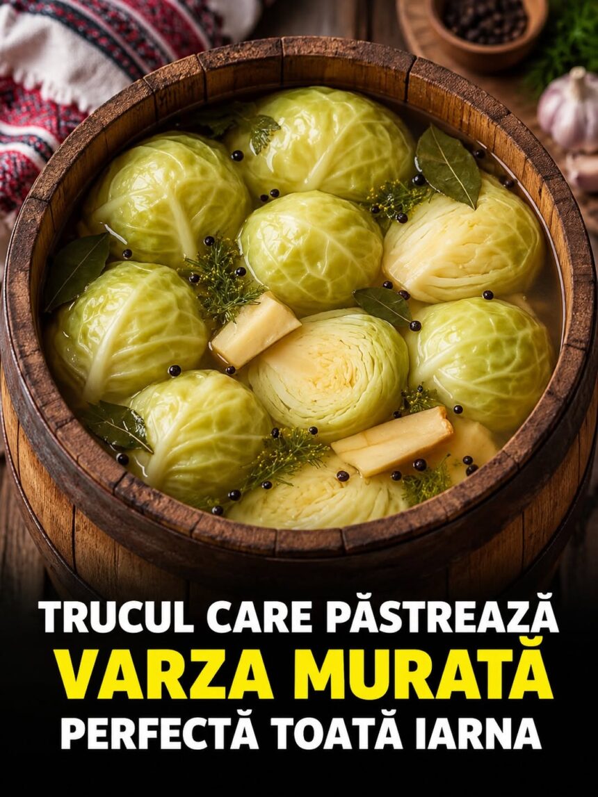 Ce se pune în butoiul cu varză ca să nu se acrească prea tare. Trucul vechi care o ajută să reziste toată iarna 51 848665669